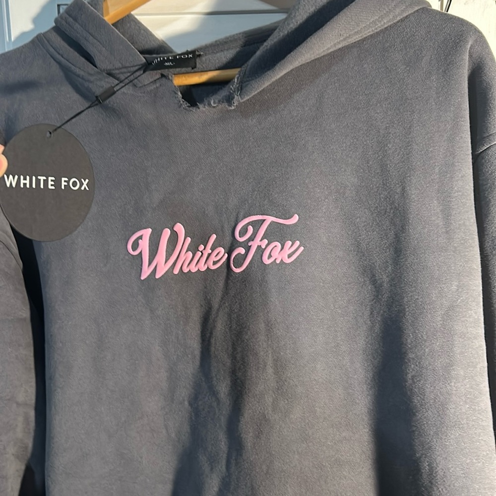 White fox hoodie
